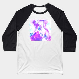 Purple and White Marble Baseball T-Shirt